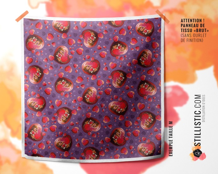 Coupon Furoshiki Loutre coeur