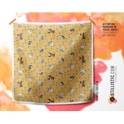 Coupon Furoshiki Animaux du pôle jaune