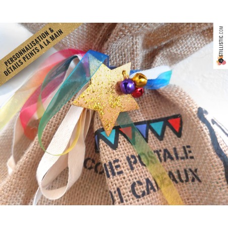 Sac cadeau jute Licorne