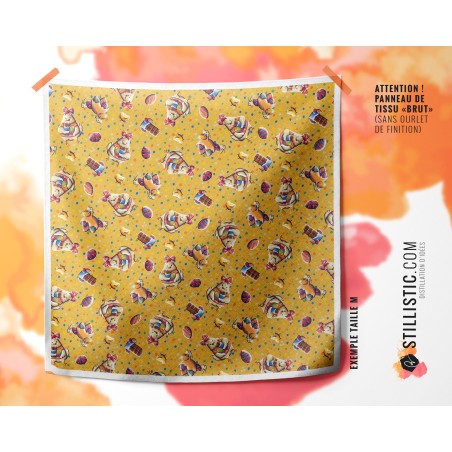 Coupon Furoshiki Poulette de Pâques Jaune