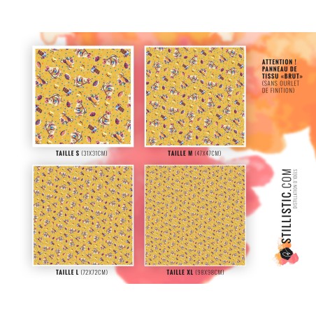 Coupon Furoshiki Poulette de Pâques Jaune